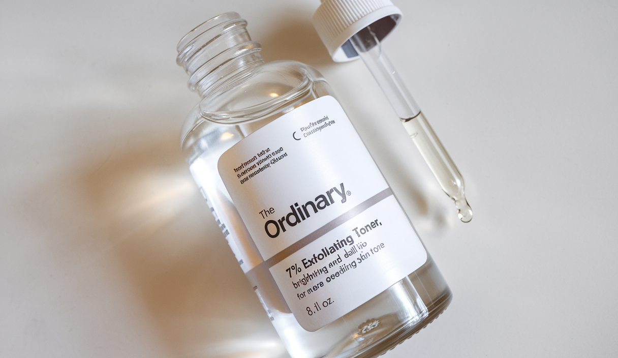 The Ordinary Glycolic Acid 7% Exfoliating Toner, Brightening and Smoothing Daily Toner for More Even-Looking Skin Tone, 8.1 Fl Oz