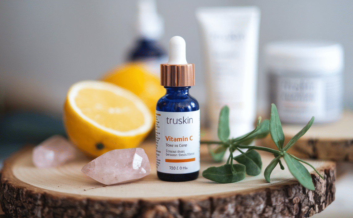 TruSkin Vitamin C Serum For Face – Anti Aging Face Serum with Vitamin C, Hyaluronic Acid, Vitamin E – Brightening Formula – Improve Appearance of Dark Spots, Tone, Fine Lines & Wrinkles, 2 Fl Oz