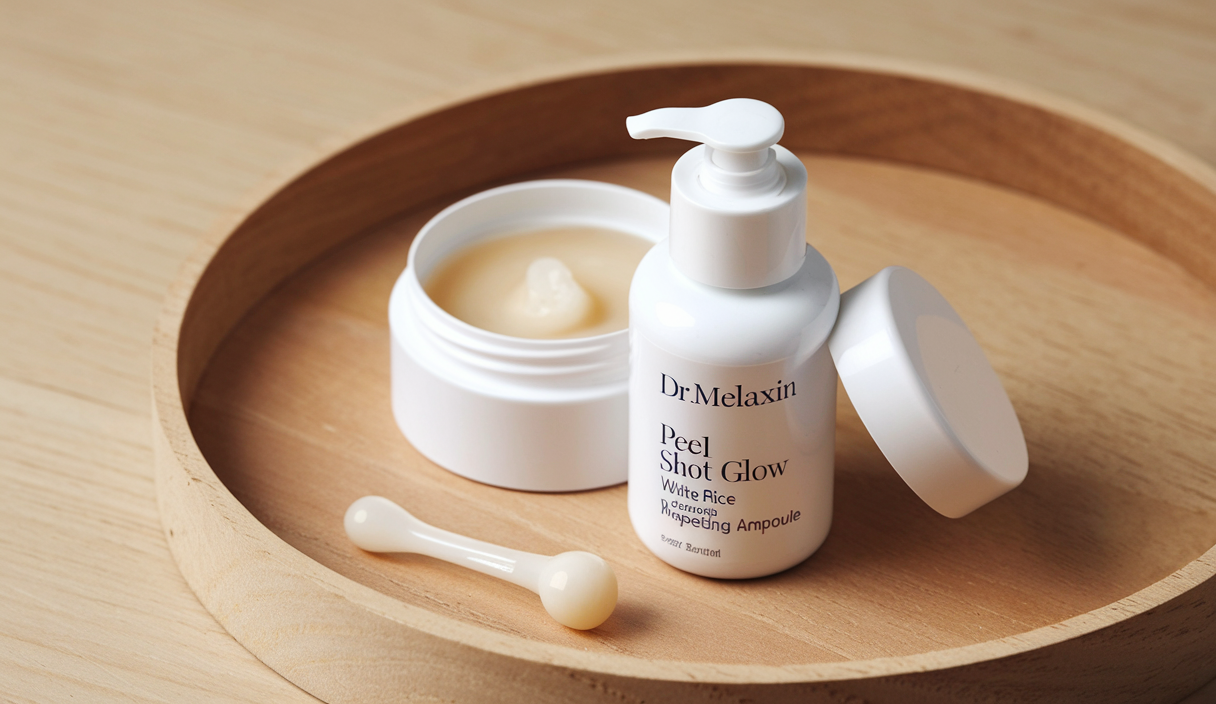 Dr.Melaxin Peel Shot Glow White Rice Peeling Ampoule, Soft Exfoliating Face and Body Scrub Dead Skin Cells Remover for All Skin Types korean skin care 80ml