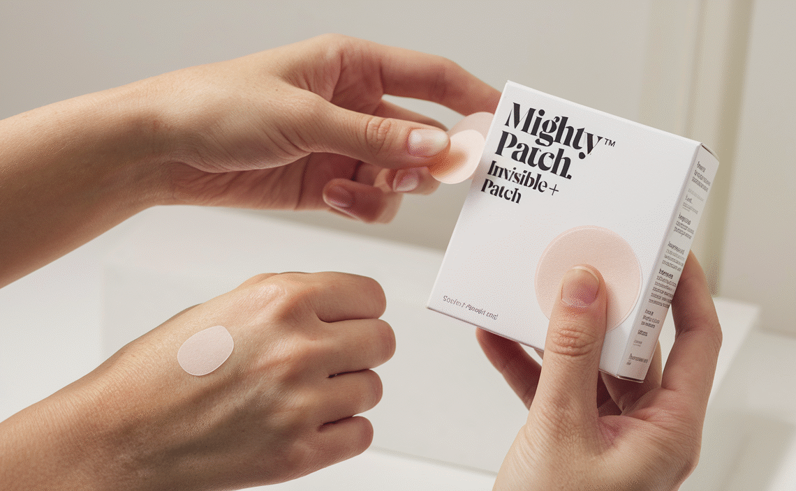 Mighty Patch™ Invisible+ Patch - Daytime Hydrocolloid Acne Pimple Patches for Covering Zits and Blemishes, Ultra Thin Spot Stickers for Face and Skin (24 Medium and 15 Small Patches)