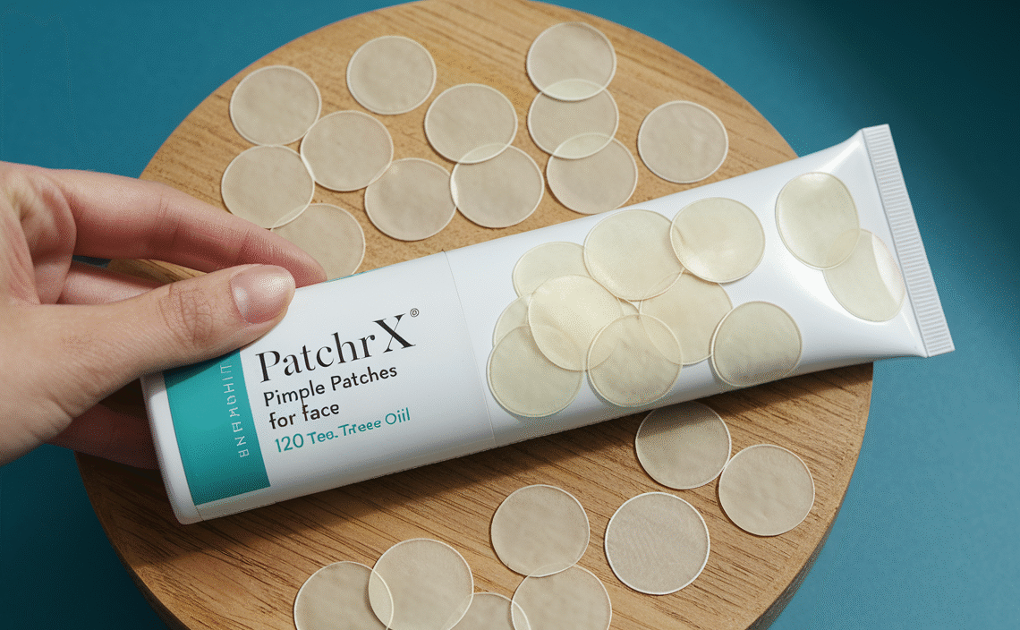 PatchRx Pimple Patches for Face (120 Patches), Hydrocolloid Acne Patches with Tea Tree Oil, Pimple Patch Pimple Stickers – Hydrocolloid Patch Acne Dots – Acne Pimple Patches For Face – Zit Patches