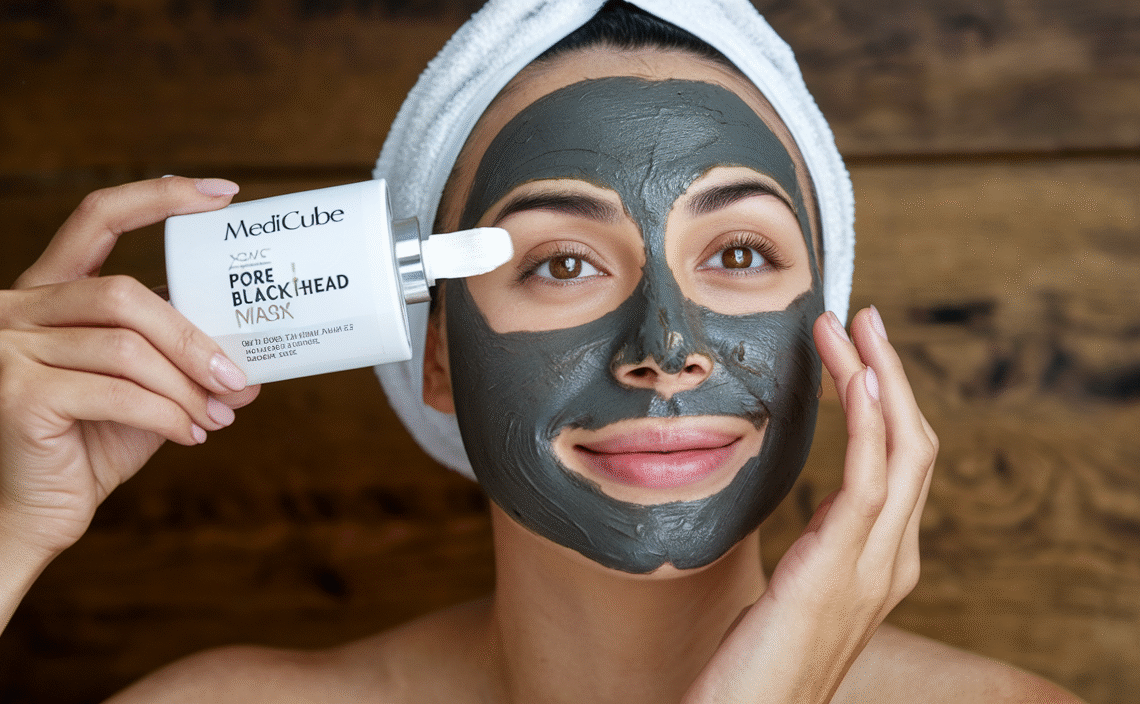 Medicube Zero Pore Blackhead Mud Facial Mask – Skin Cooling & Pore Tightening – 3 Minute Quick Dry Formula with AHA, BHA, PHA, and Pore-Purifying Clay – Korean Mud Mask 3.52 oz