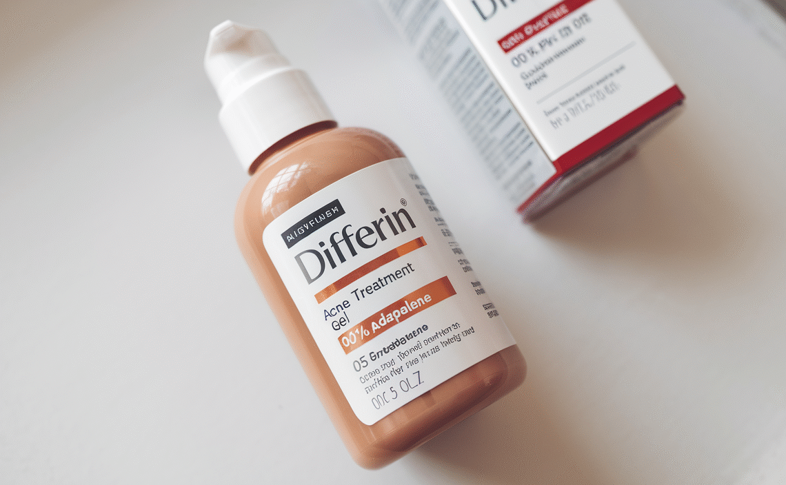 Differin Acne Treatment Gel, 90 Day Supply, Retinoid Treatment for Face with 0.1% Adapalene, Gentle Skin Care for Acne Prone Sensitive Skin, 45g Pump (Packaging May Vary)