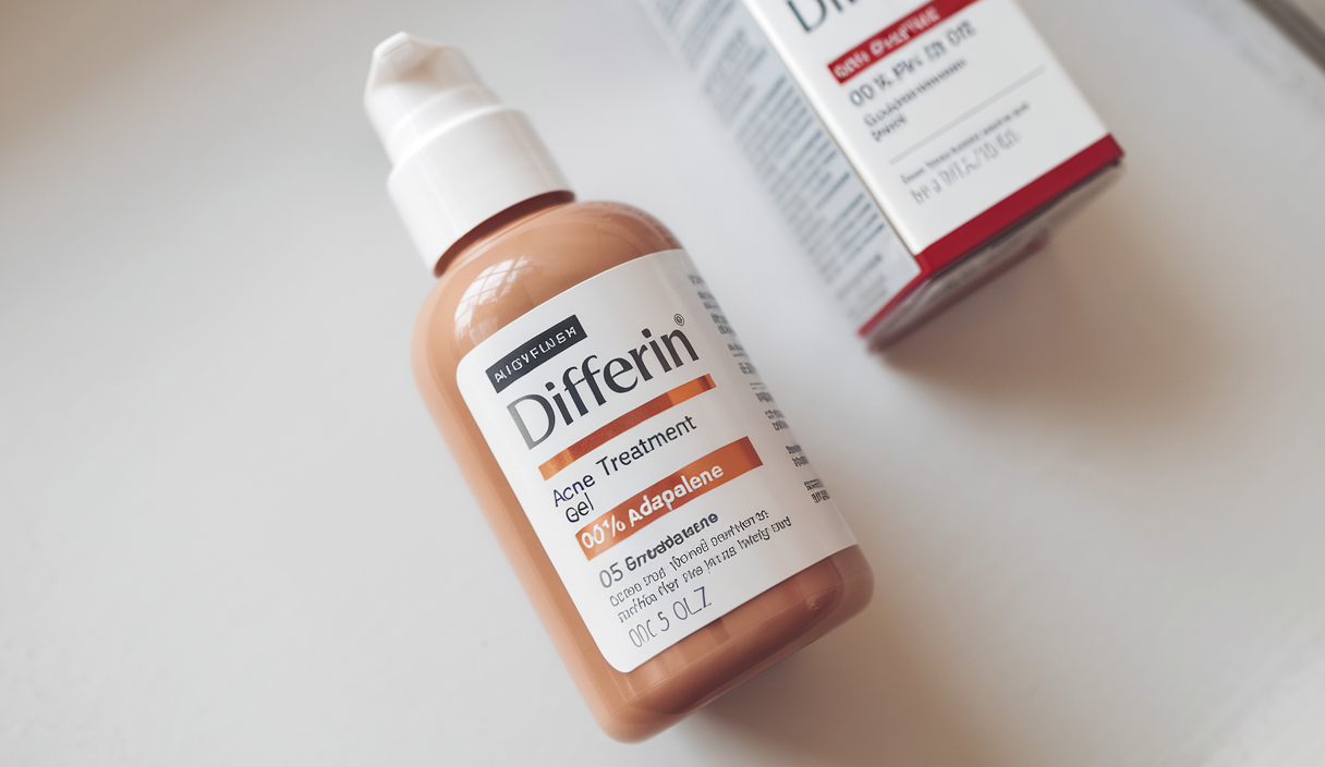 Differin Acne Treatment Gel, 90 Day Supply, Retinoid Treatment for Face with 0.1% Adapalene, Gentle Skin Care for Acne Prone Sensitive Skin, 45g Pump (Packaging May Vary)