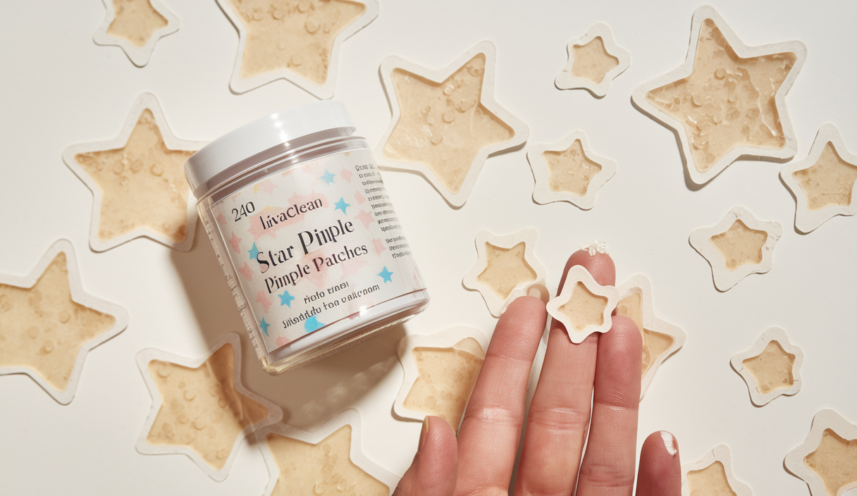 LivaClean Star Pimple Patches for Face w/Hydrocolloid, Salicylic Acid & Tea Tree, 240 Patches, Hydrocolloid Acne Patch, Cute Star Pimple Patch for Healing Stickers Zit Superstar