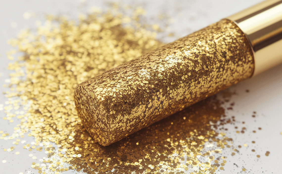 MEICOLY Gold Face Body Glitter Stick,Music Festival Accessories Outfits for Women,Hair Glitter Makeup,Mermaid Chunky Glitter Face Paint,Waterproof Sparkle Face Glitter for Country Concert