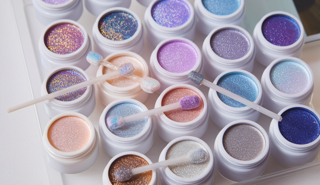 16 Colors Chunky Fine Mixed Holographic Glitter Gel Set for Face and Body Makeup Festival Party Sparkle Glitter Gel Decoration Rave Accessories