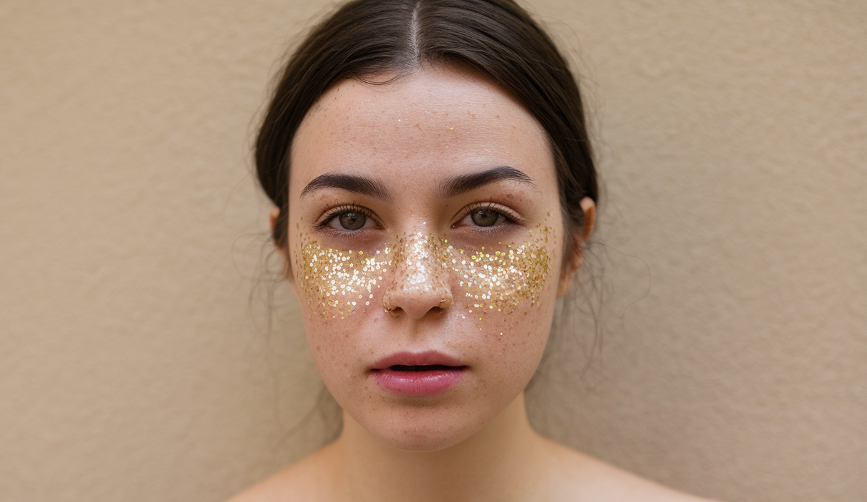 Glitter Freckles Face Tattoo, Glitter Freckles for Face, 10pcs Gold Sparkle Freckles, Face Glitter Makeup Patches