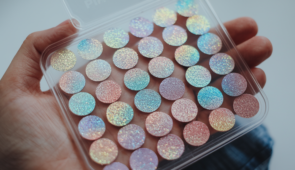 24pcs Glitter Freckles Makeup Patches-Holographic-Face Glitter Speckles, Sparkle Speckles Patches for Women, Cute Sparkling Fake Freckles, Glitter Freckles Face Tattoo, Musical Festival Accessories
