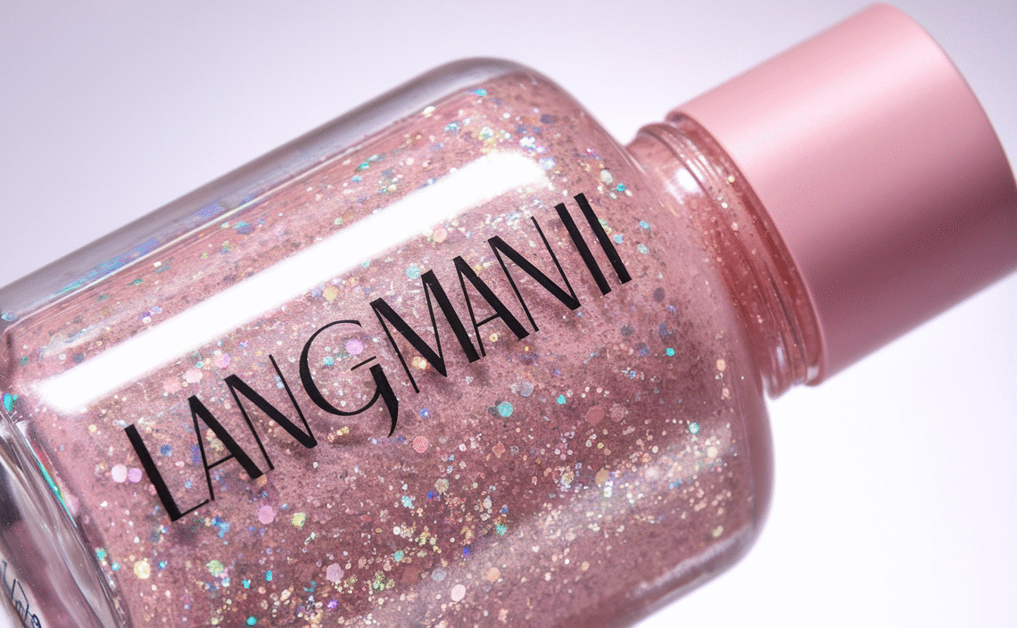 LANGMANNI Holographic Body Glitter Gel for Body, Face, Hair and Lip.Color Changing Glitter Gel Under Light. Vegan & Cruelty Free-1.35 oz (2# Sparkling Pink)