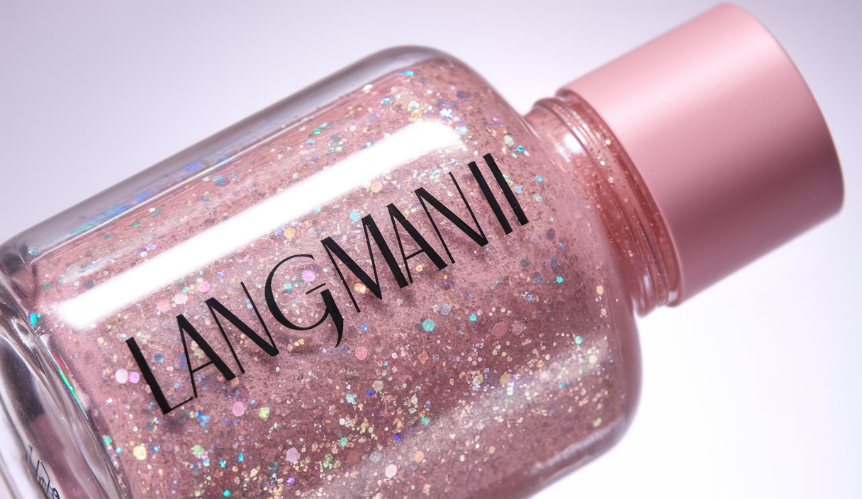 LANGMANNI Holographic Body Glitter Gel for Body, Face, Hair and Lip.Color Changing Glitter Gel Under Light. Vegan & Cruelty Free-1.35 oz (2# Sparkling Pink)