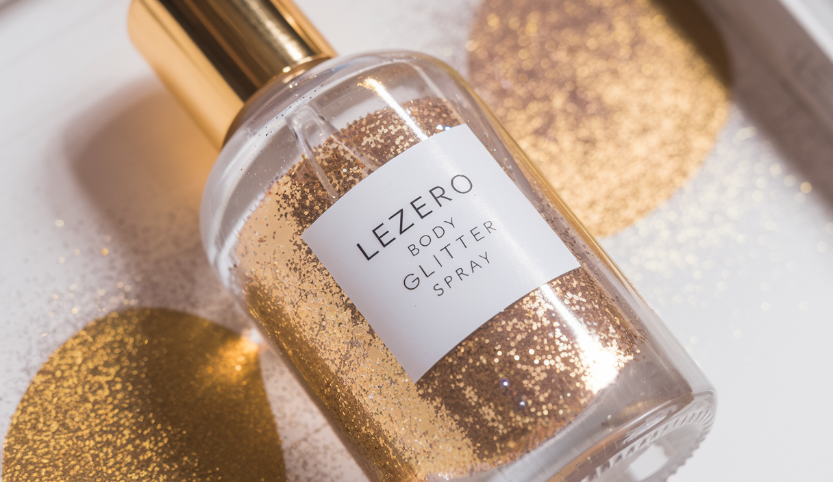 Lezero Body Glitter Spray, Temporary Shiny Hairspray for Face, Hair, Clothing, Long Lasting Quick-Drying Shimmer Mist for St. Patrick’s Day, Music Festival Rave, Nightclub Party, Prom, 2oz