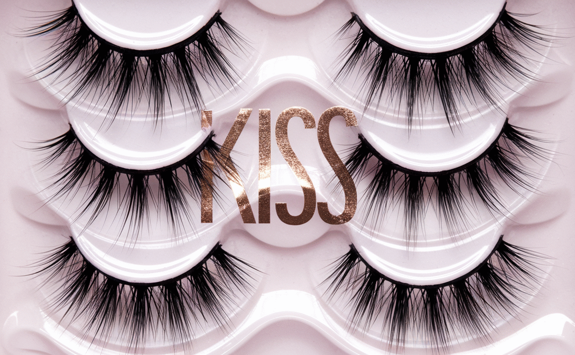 KISS So Wispy, False Eyelashes, ‘Style #11’, 12 mm, Includes 5 Pairs Of Lashes, Contact Lens Friendly, Easy to Apply, Reusable Strip Lashes, Glue On, Mulitpack