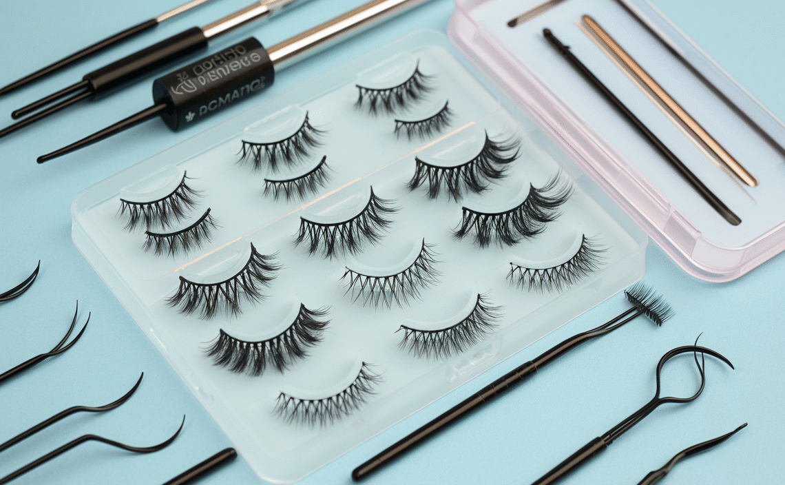 Focipeysa Lash Extension Kit Thick Eyelash Extension Kit 10-18mm Fluff Volume Lash Clusters 200D Individual Eyelashes Kit with Lash Bond, Lash Remover, Lash Applicator, DIY Lashes Extension