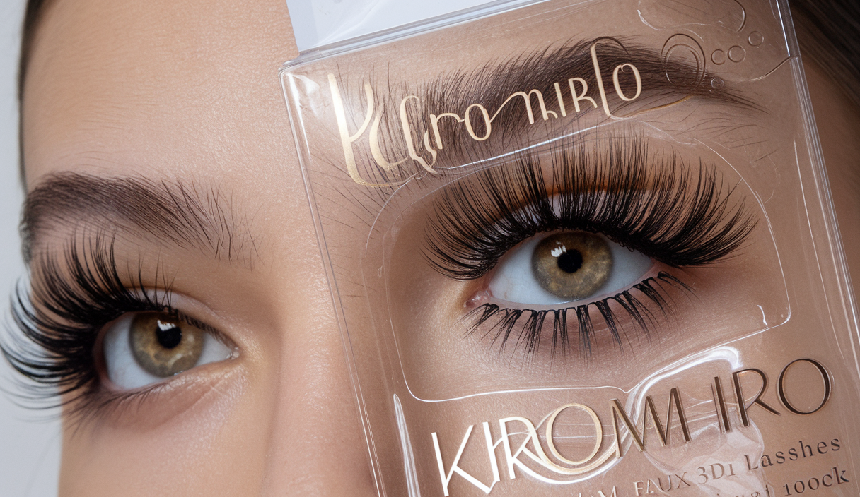 False Eyelashes 14mm Faux 3D Mink Lashes Natural Look Cat Eye Wispy Lashes Pack by Kiromiro, 14 Pairs