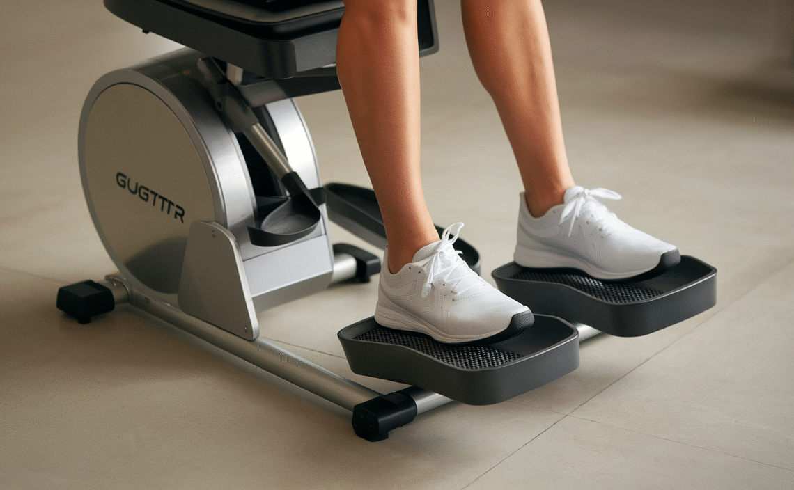 GUGTTR Under Desk Elliptical Machine, Ellipse Leg Exerciser for Seniors Fully Assembled, Quiet & Portable Electric Seated Pedal Exerciser with Remote Control & 12 Adjustable Speeds