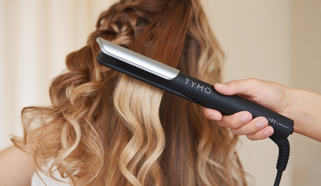 TYMO Flat Iron Hair Straightener and Curler 2 in 1 with 10s Fast Heating, 1 Inch Professional Titanium Straightening Curling Iron with 32 Adjustable Temp and Automatic Shut Off