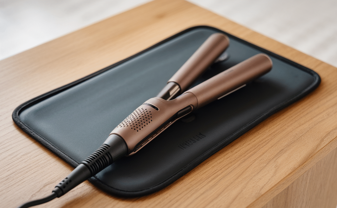 CHI Spin N Curl, Curling Iron For Healthy & Shiny Effortless Curls & Waves, Provides Preset Temperature Settings For Each Hair Texture, Rose Gold