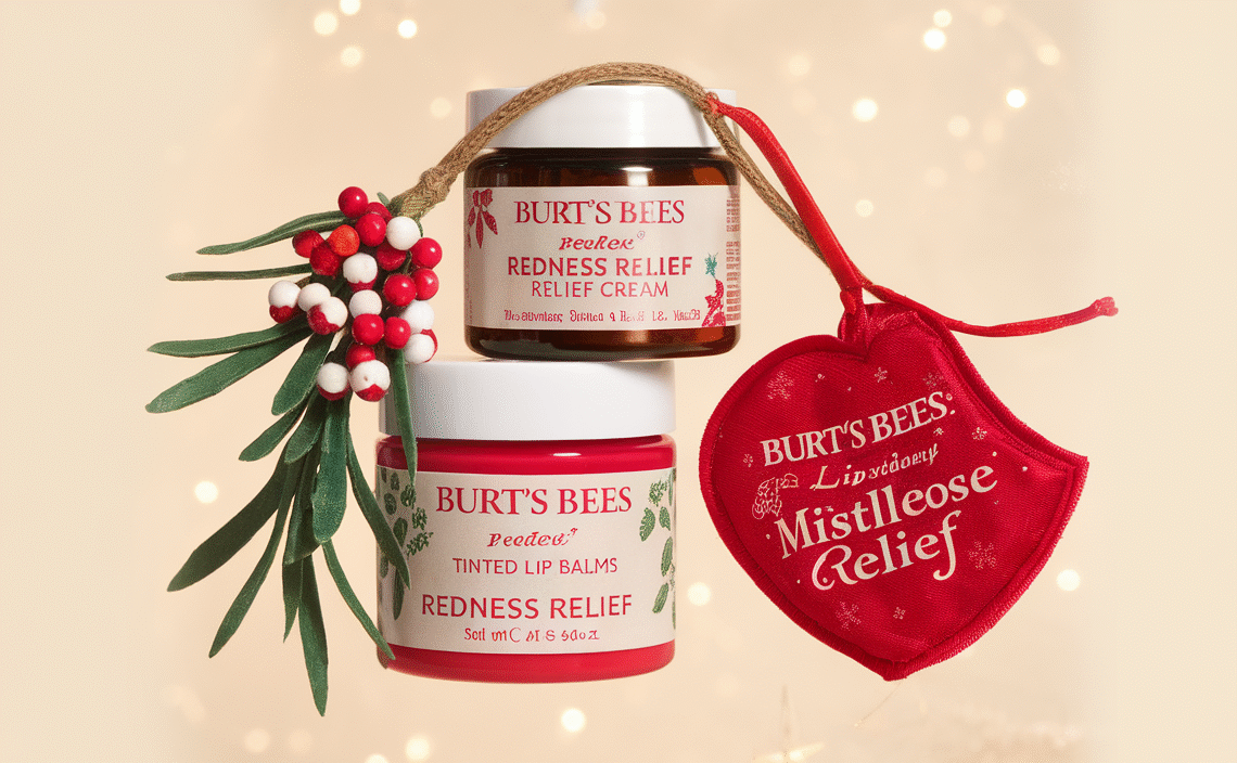 BURTS BEES Mistletoe Kiss Red Holiday Gift Kit, 1 EA
