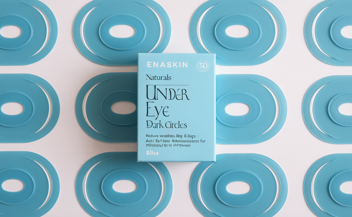 Enaskin Naturals Under Eye Patches for Dark Circles: 30 Pairs Retinol Collagen Eye Gels Mask - Reduce Wrinkles Puffy & Bags - Skin Treatment Pads - Anti Aging Moisturizer For Women (Blue)