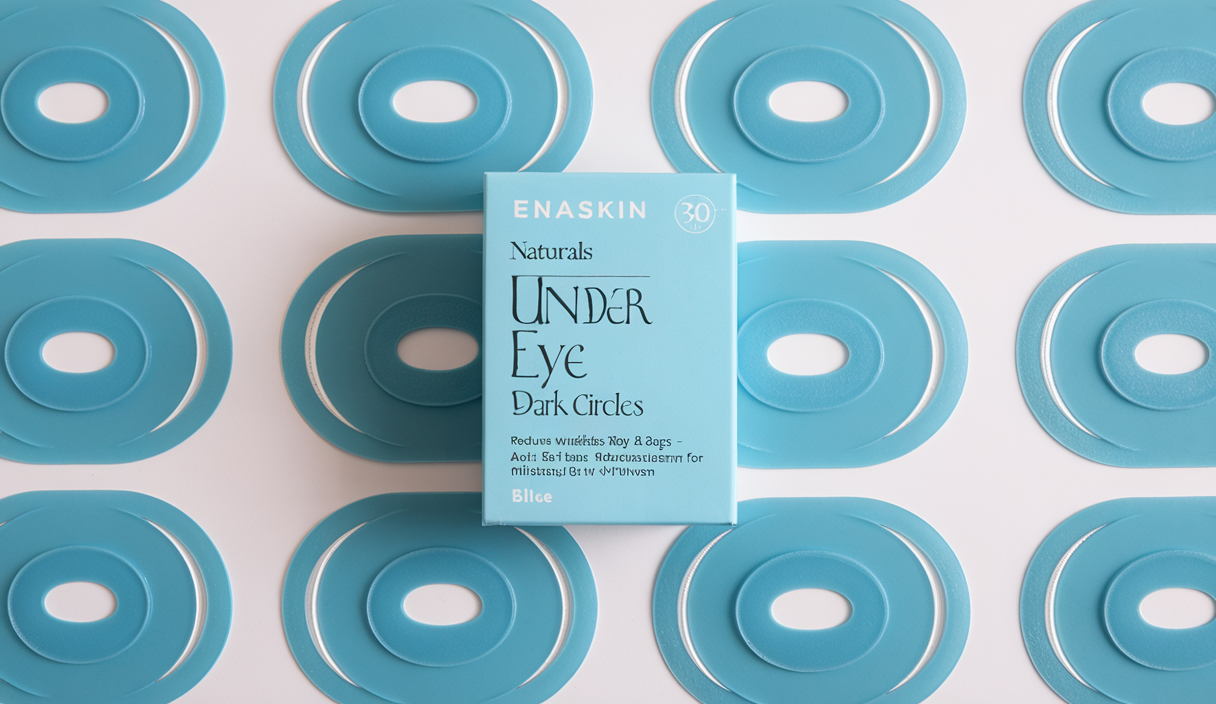 Enaskin Naturals Under Eye Patches for Dark Circles: 30 Pairs Retinol Collagen Eye Gels Mask – Reduce Wrinkles Puffy & Bags – Skin Treatment Pads – Anti Aging Moisturizer For Women (Blue)