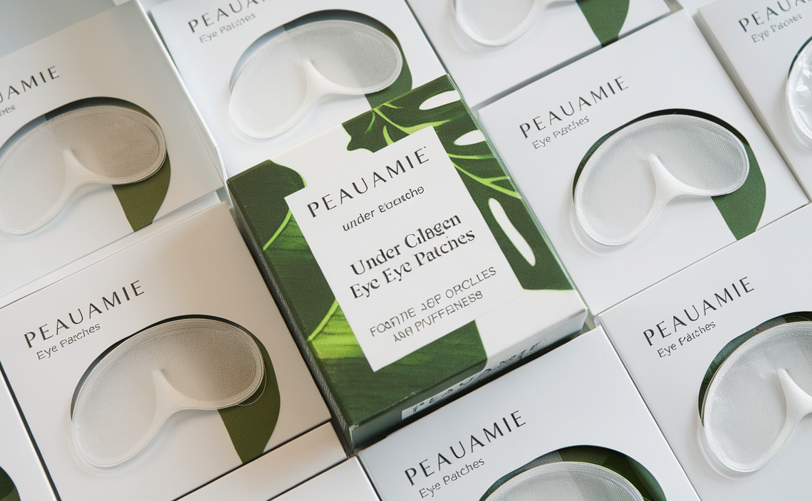 PEAUAMIE Under Eye Patches with Collagen and Peptide Eye Mask for Dark Circles and Puffiness,Face Mask Skin Care Products 30 Pairs
