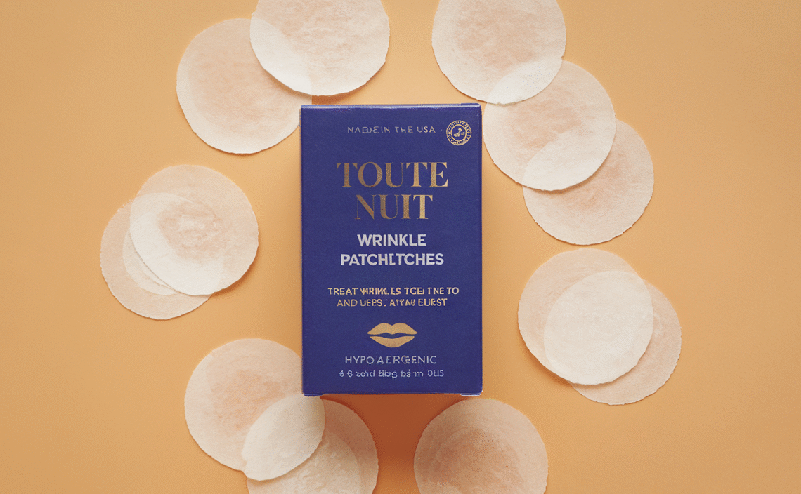 Toute Nuit Wrinkle Patches – Curve – Face Tape for Forehead, Eyes & Lips – Hypoallergenic Anti Wrinkle Patches – 48 Count, Made in USA