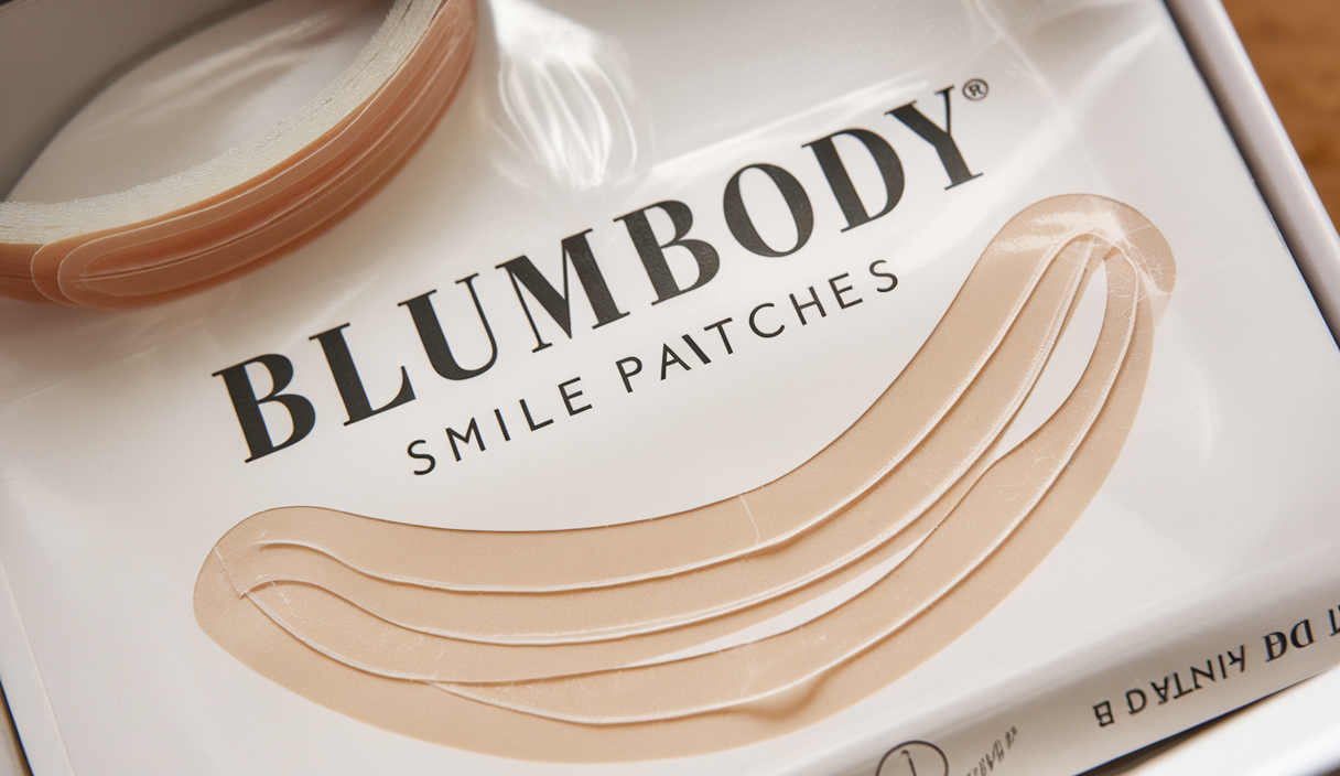 BLUMBODY Smile Line Patches – Face Wrinkle Patches for Fine Lines Around Mouth, between Eyes – Non-Silicone Anti-Wrinkle Facial Tape – Comfortable Overnight Use (90-Day Supply)