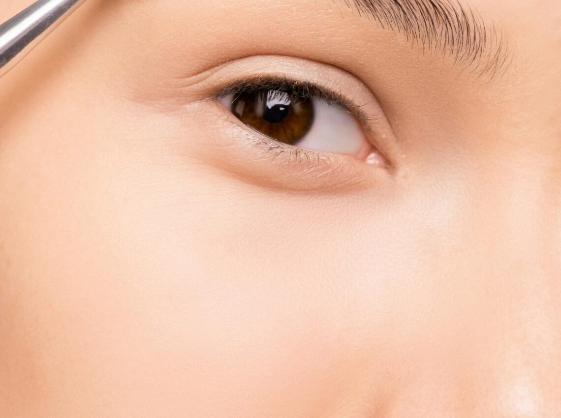 Close-up of skin and features.